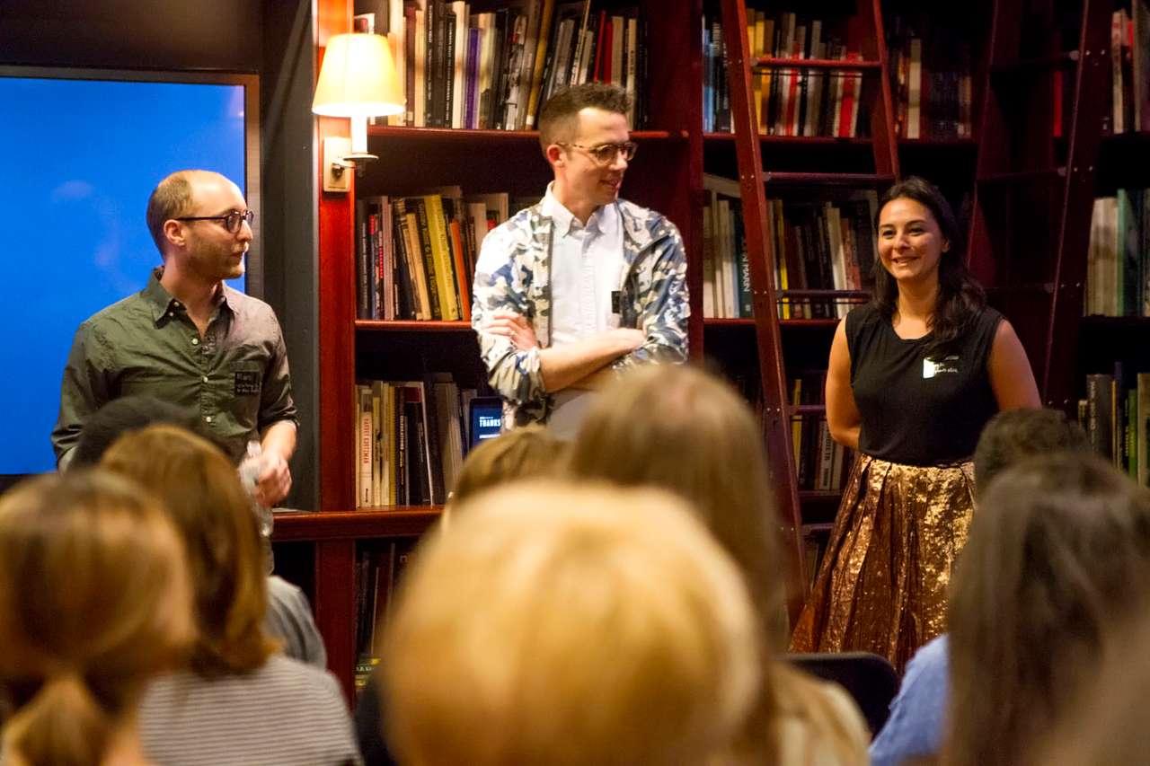 Panelists sharing insights and smiles with the audience at the NYCxDESIGN event.