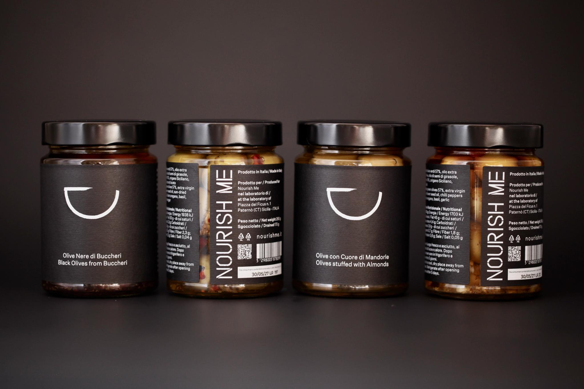 Collection of stuffed olives