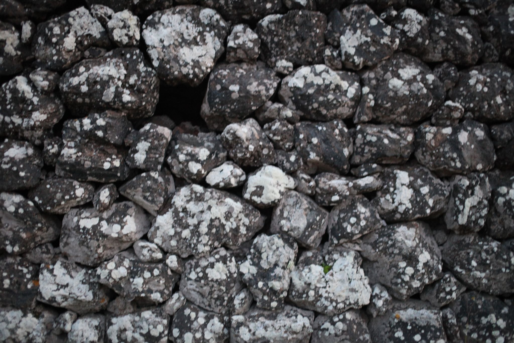 Volcanic rock wall