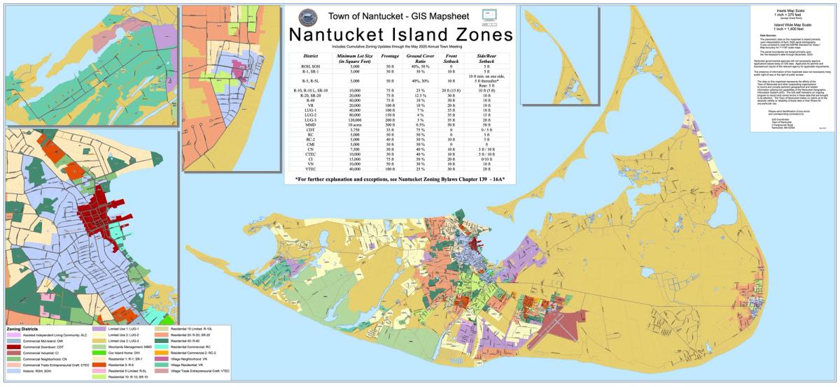 Nantucket Island Zones