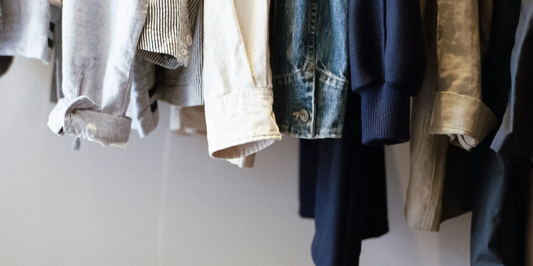 photograph of closet and clothes