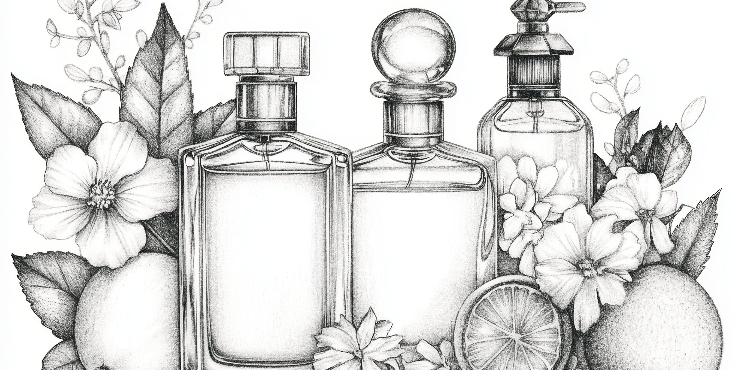 fragrance bottle drawing