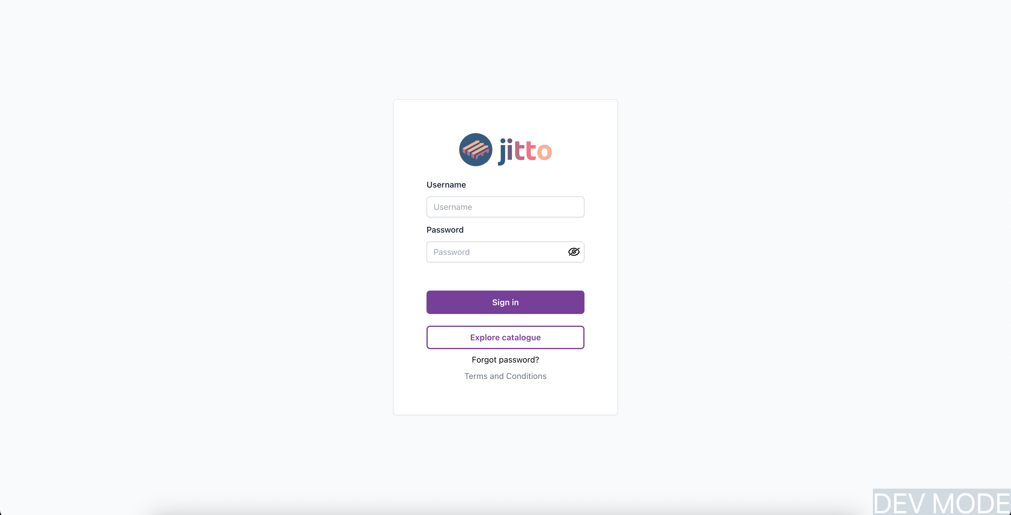 Jitto login page