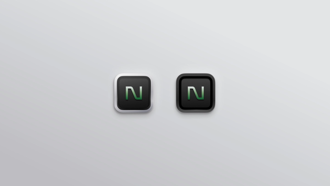 Light and dark Netic app icon variants.