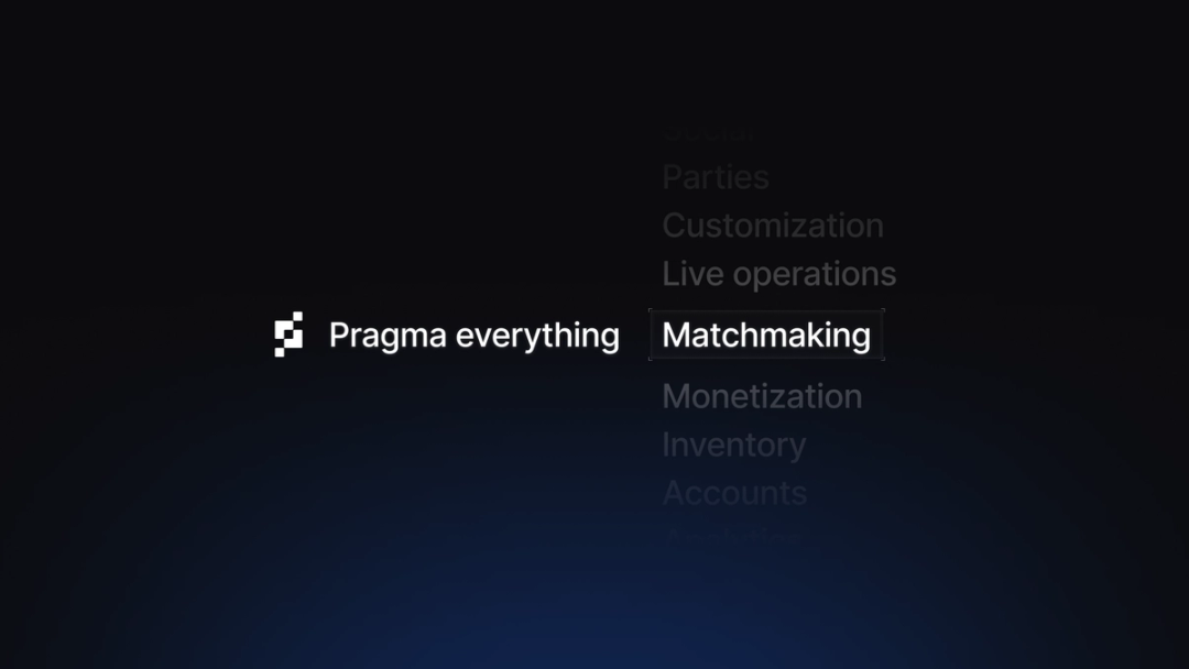 Pragma product and service vocabulary around the “Pragma everything” mark.
