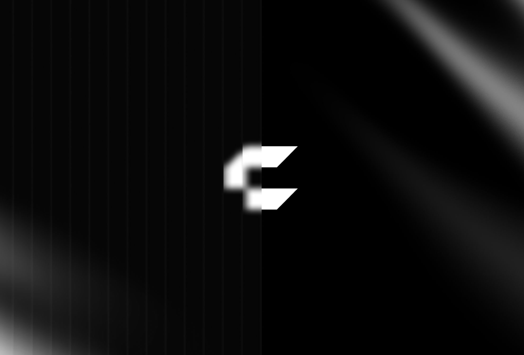 Codecraft logo wordmark in white on a black and white abstract gradient background