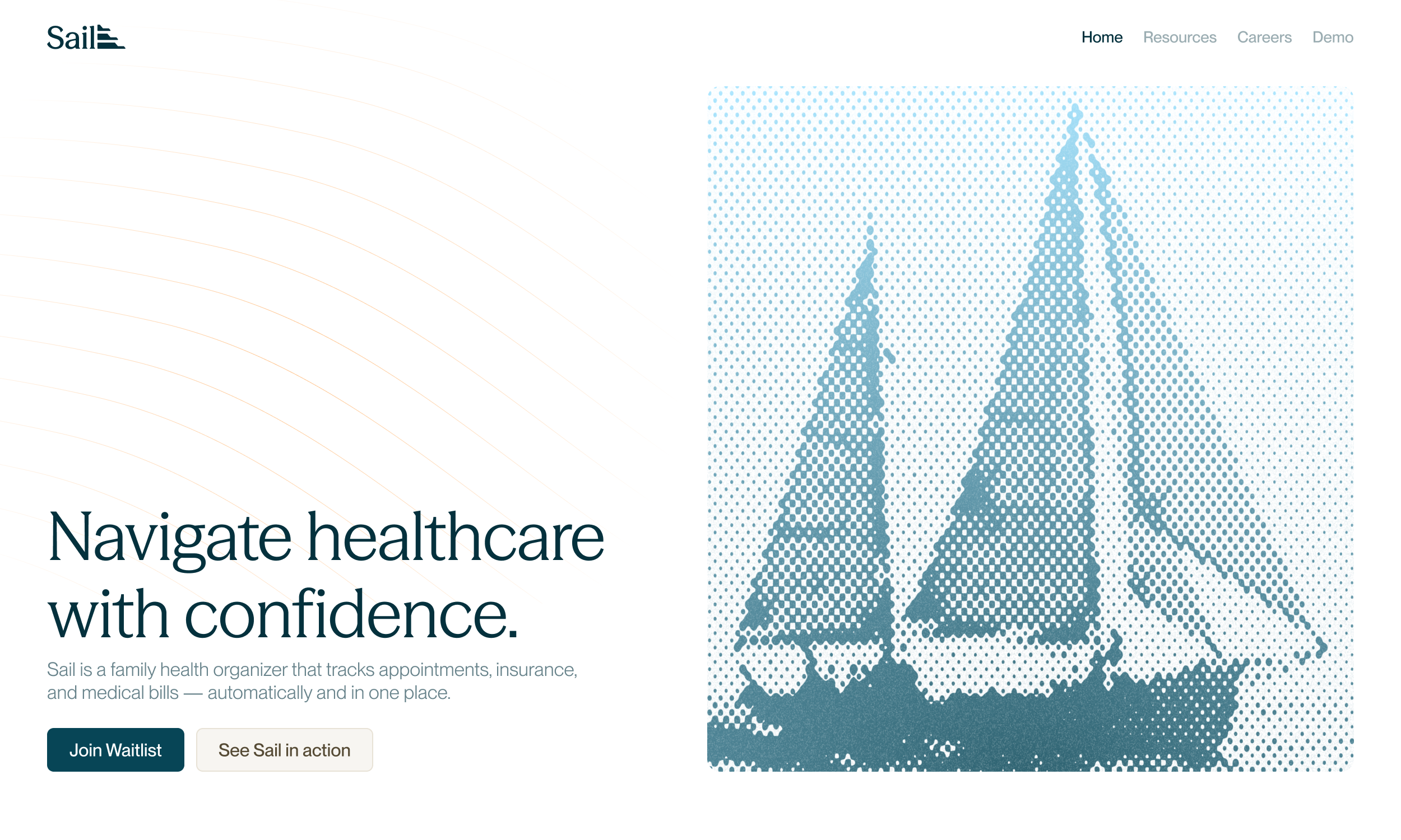 Sail Website Hero