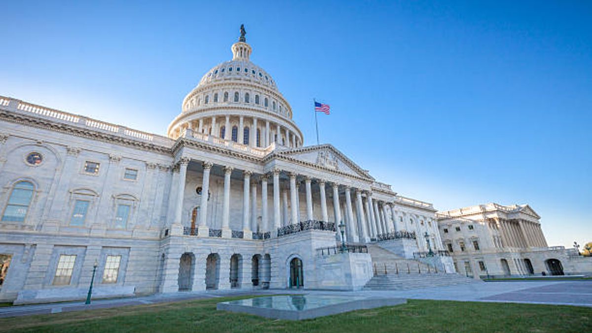 Senate building in the US Capitol, Washington DC