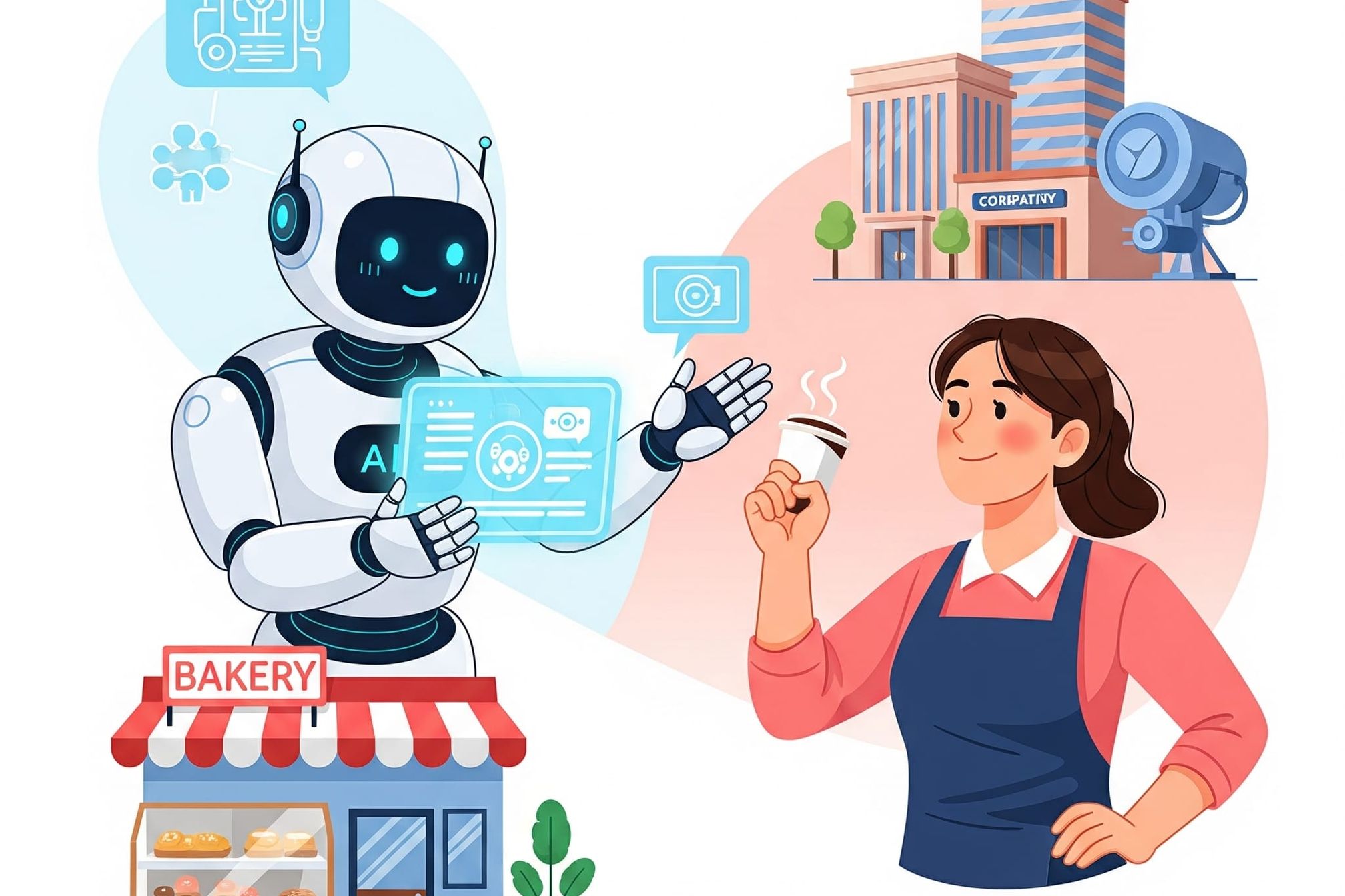 AI Assistant managing leads for a small business owner, showing increased customer satisfaction and closed deals through automation.