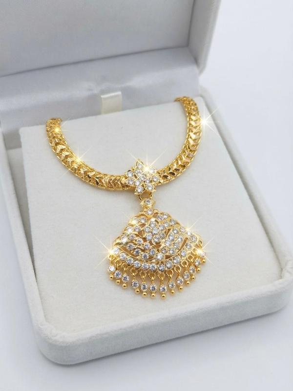 Ruby Blossom Attigai Necklace