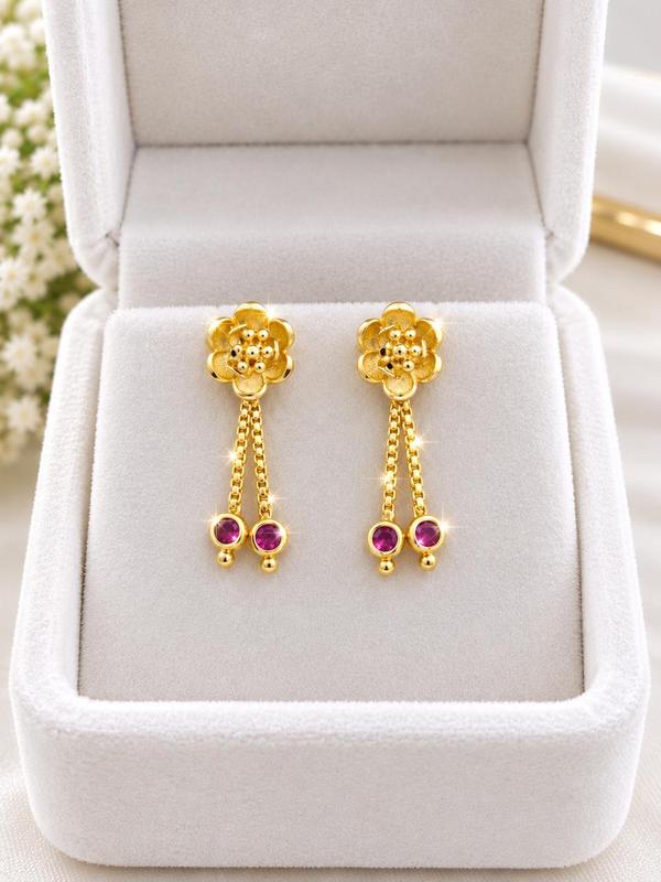 🌸 Floral Drop Earrings