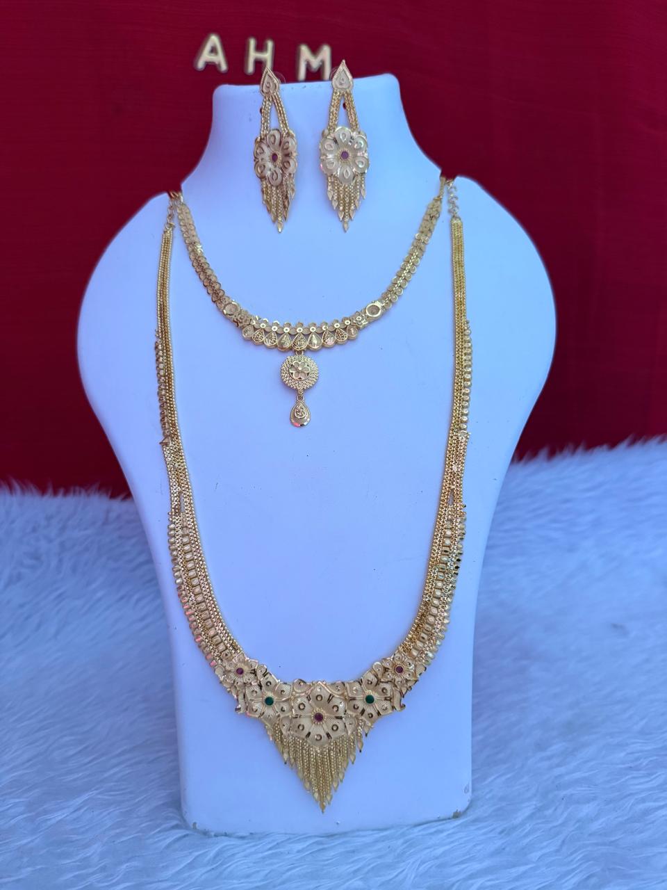 Floral Haram Necklace Set