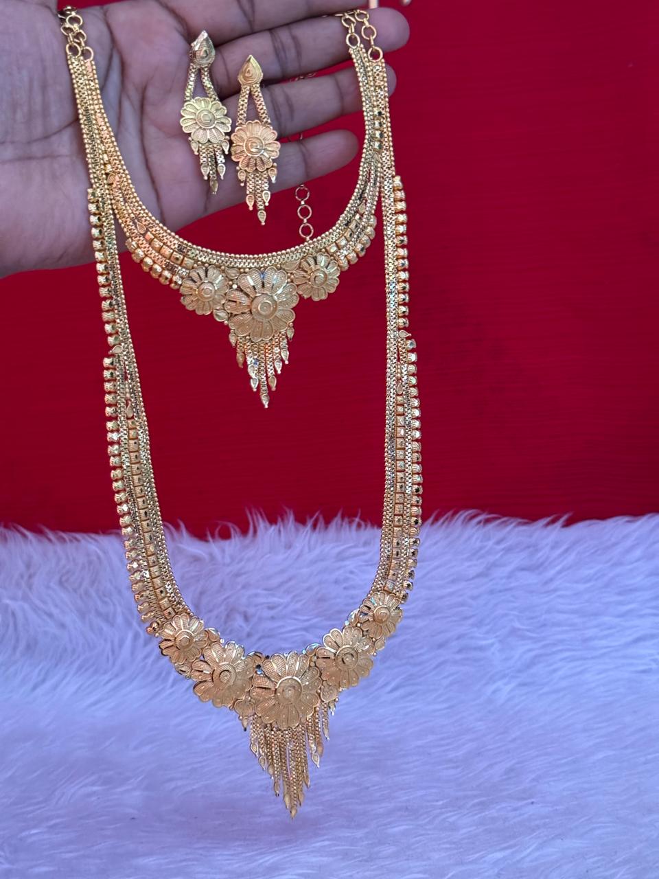 Floral Bridal Necklace Set