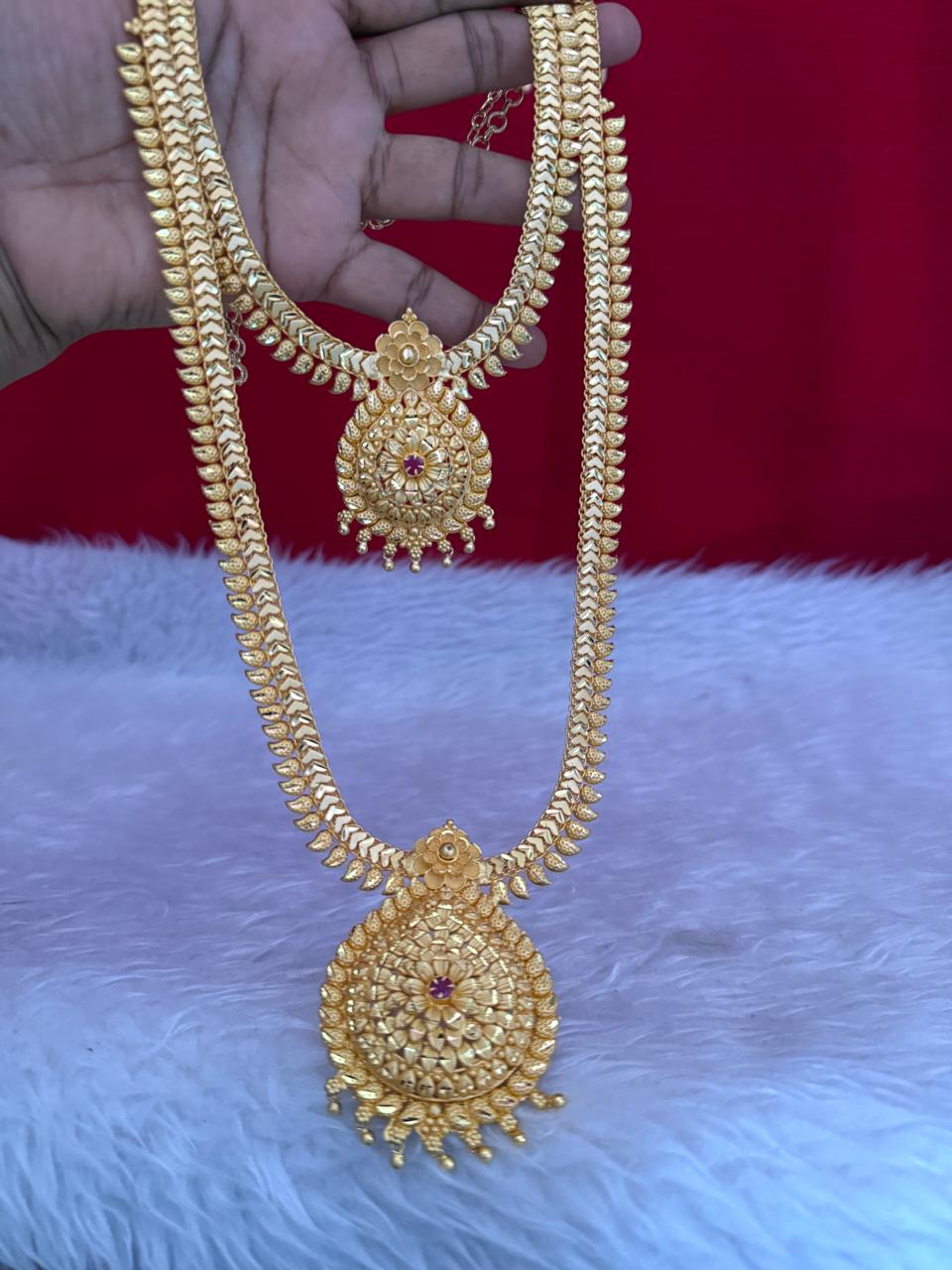 Floral Pendant Haram Set