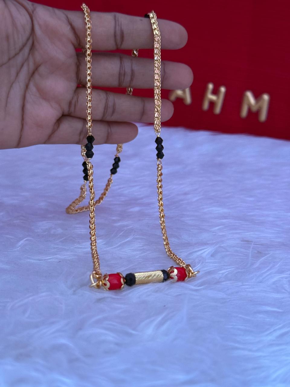 Traditional Gold-Plated Mangalsutra Chain