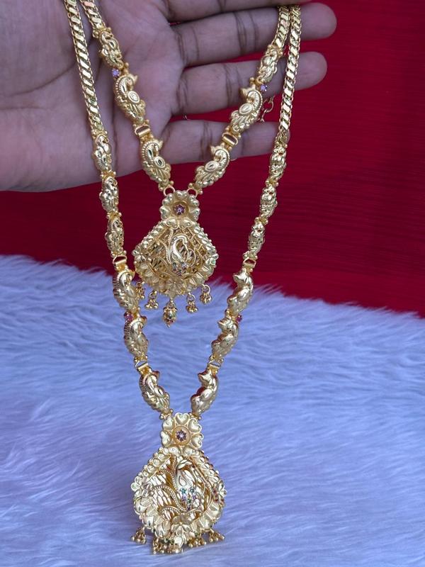 Traditional Double Layer Peacock Haaram