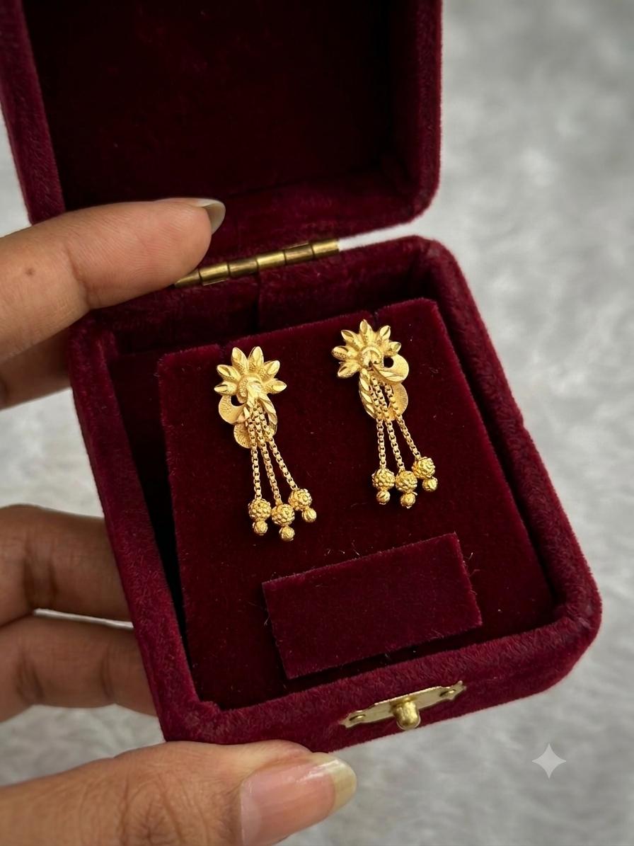 Sunbeam Tassel Glow Earrings