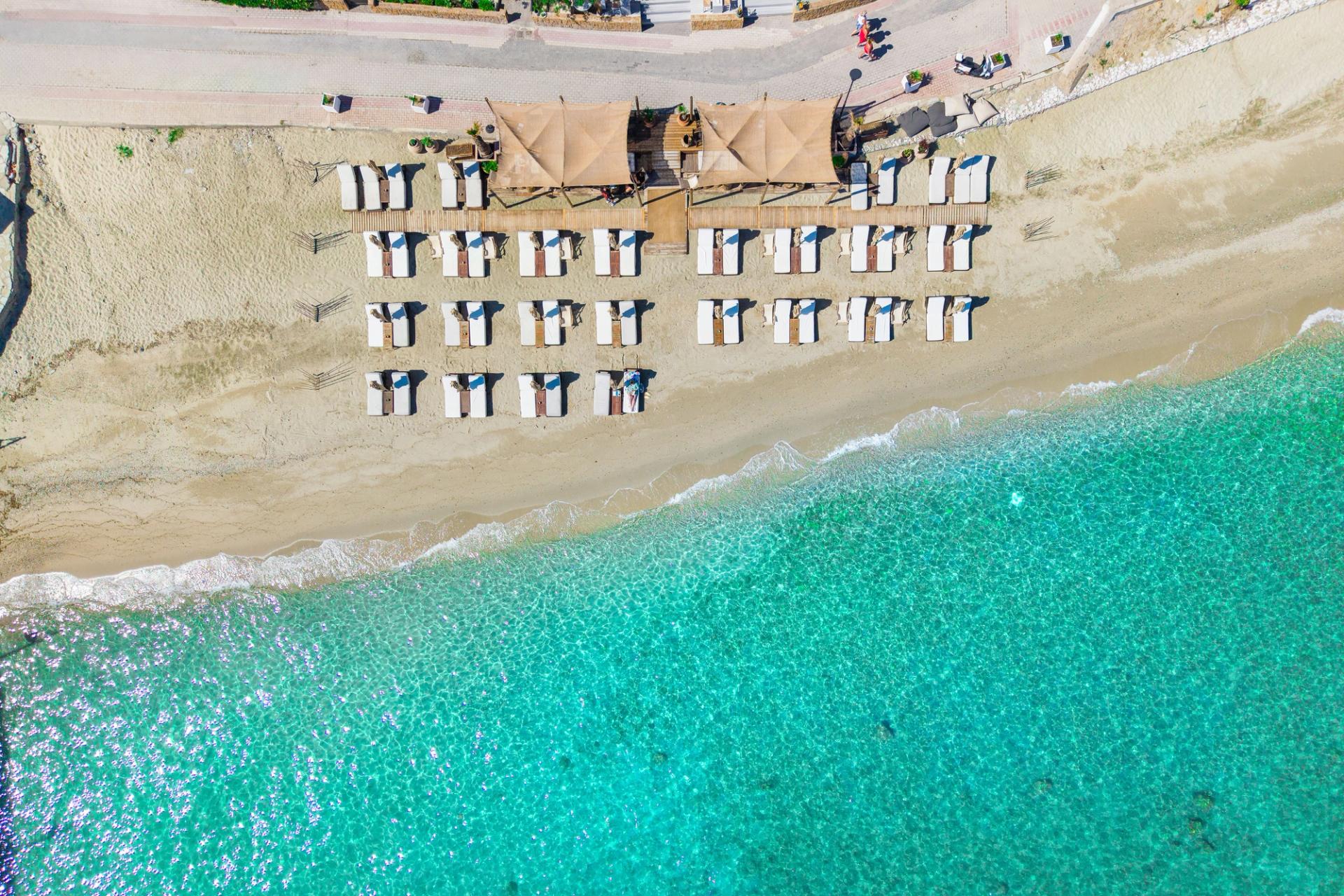 Adriana Beach accommodation with Aegean sea views
