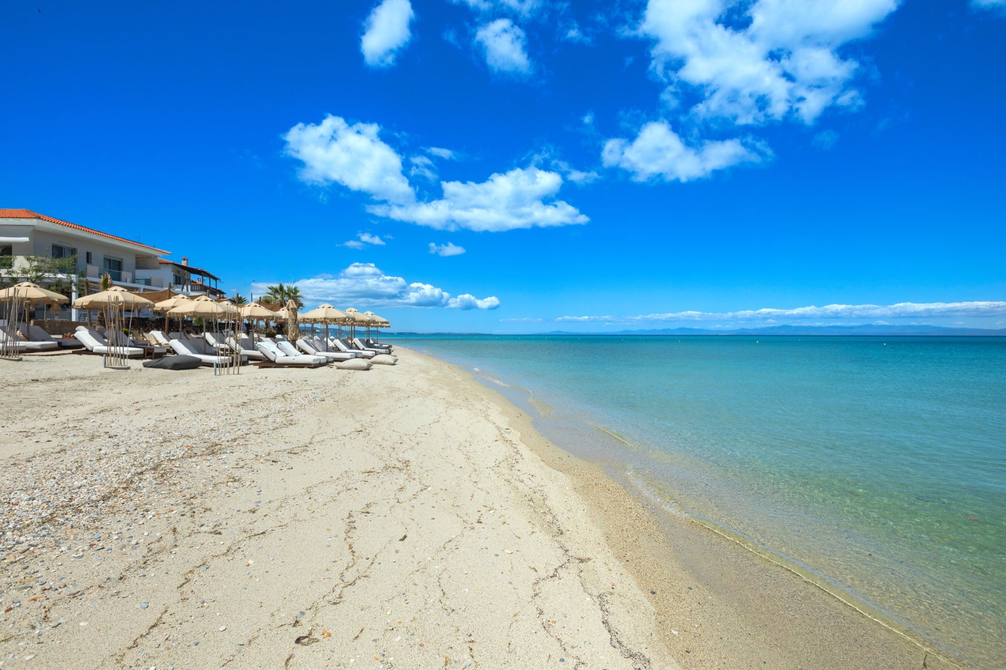 Aegean coastline and beach at Adriana Beach
