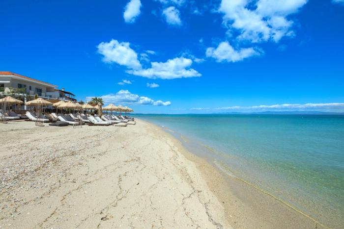 Aegean coastline and beach at Adriana Beach