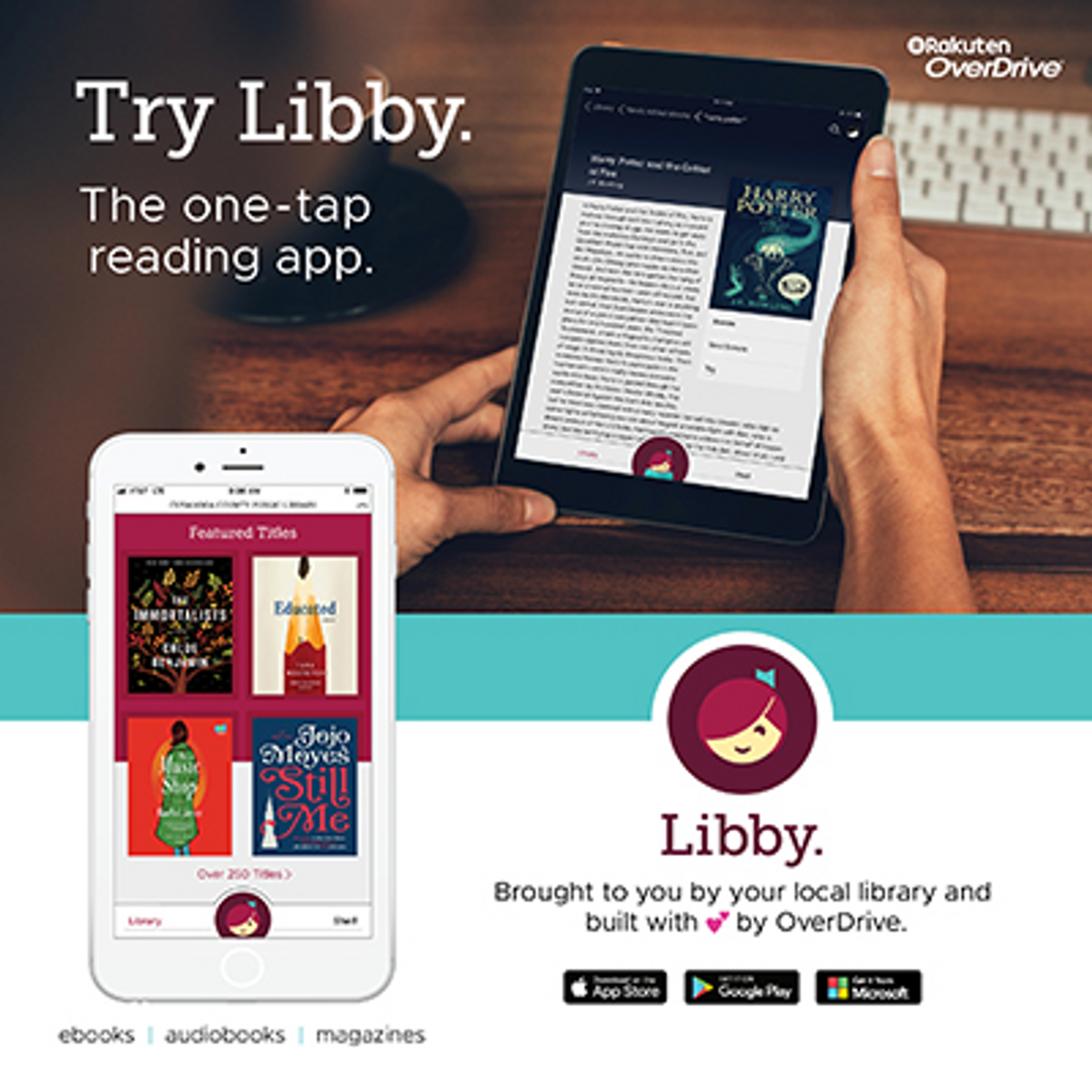 try libby the one-tap reading app