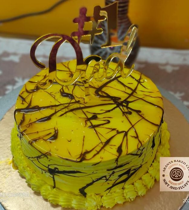 Chocolate-Mango fusion cake