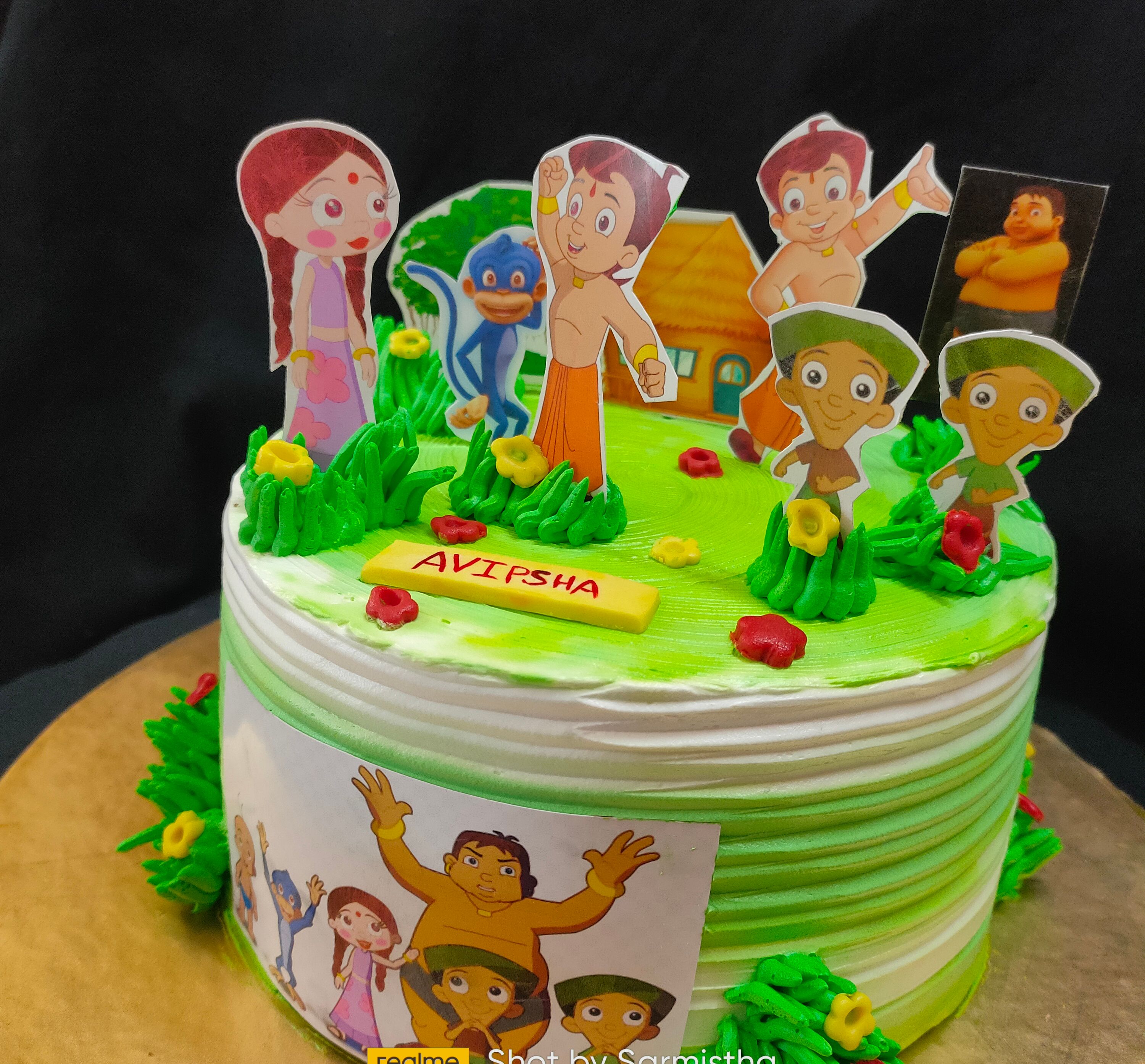 Chota Bhem Theme Cake 