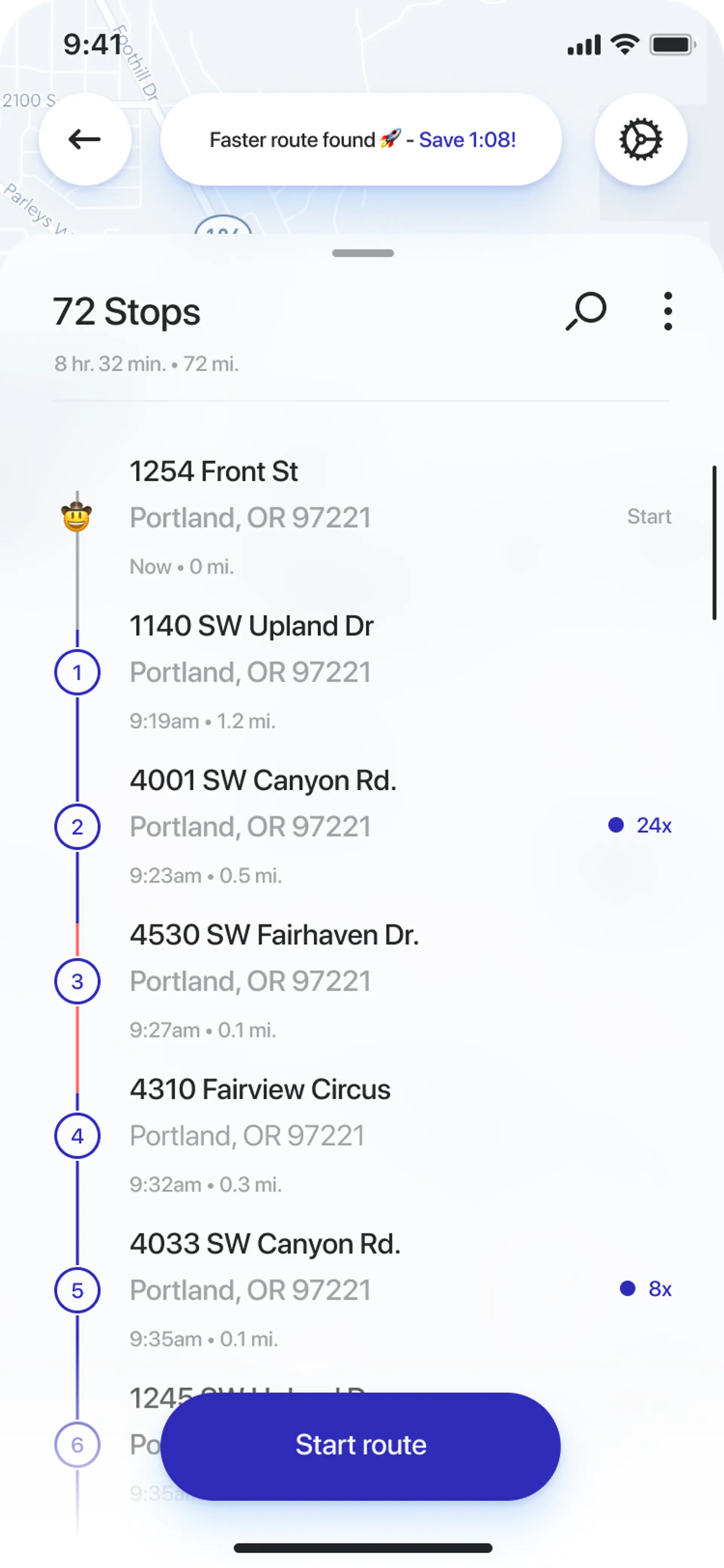 Straight Away Stops Added Screen