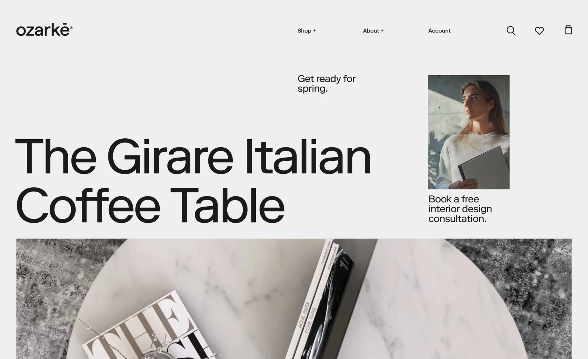 Ozarké Homepage Hero