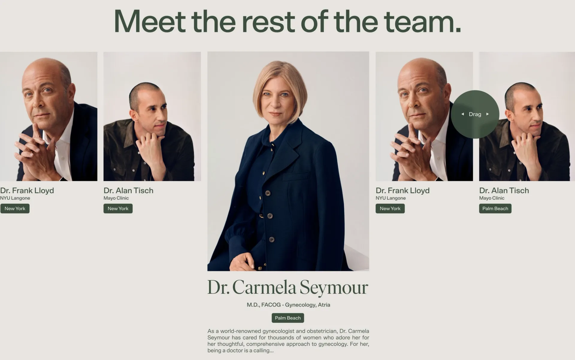 Atria Team Screen