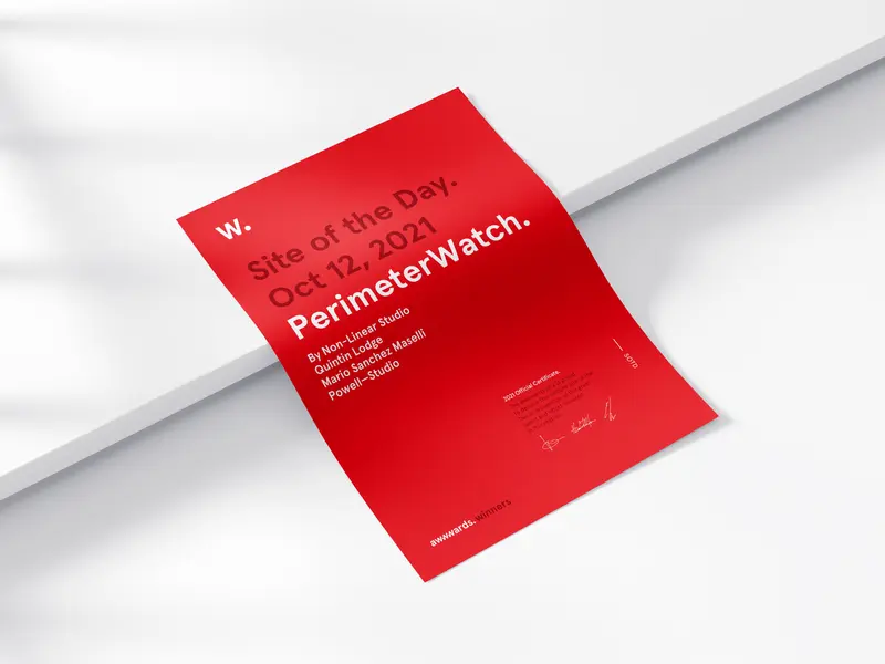 Perimeter Watch Site of the Day Awwwards