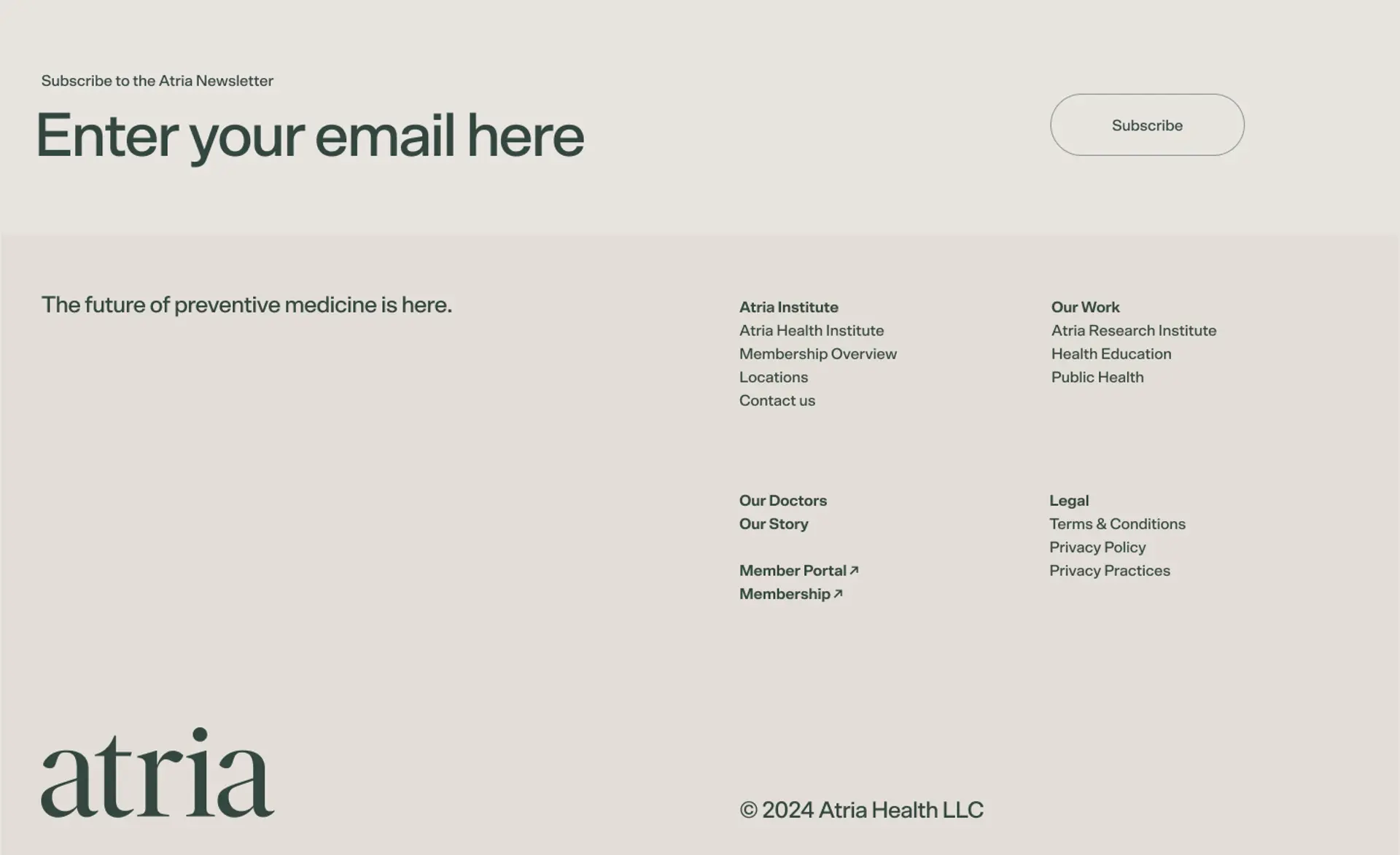 Atria Footer