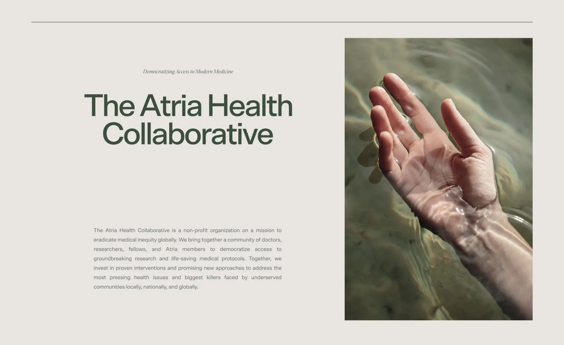Atria Health Collective Screen