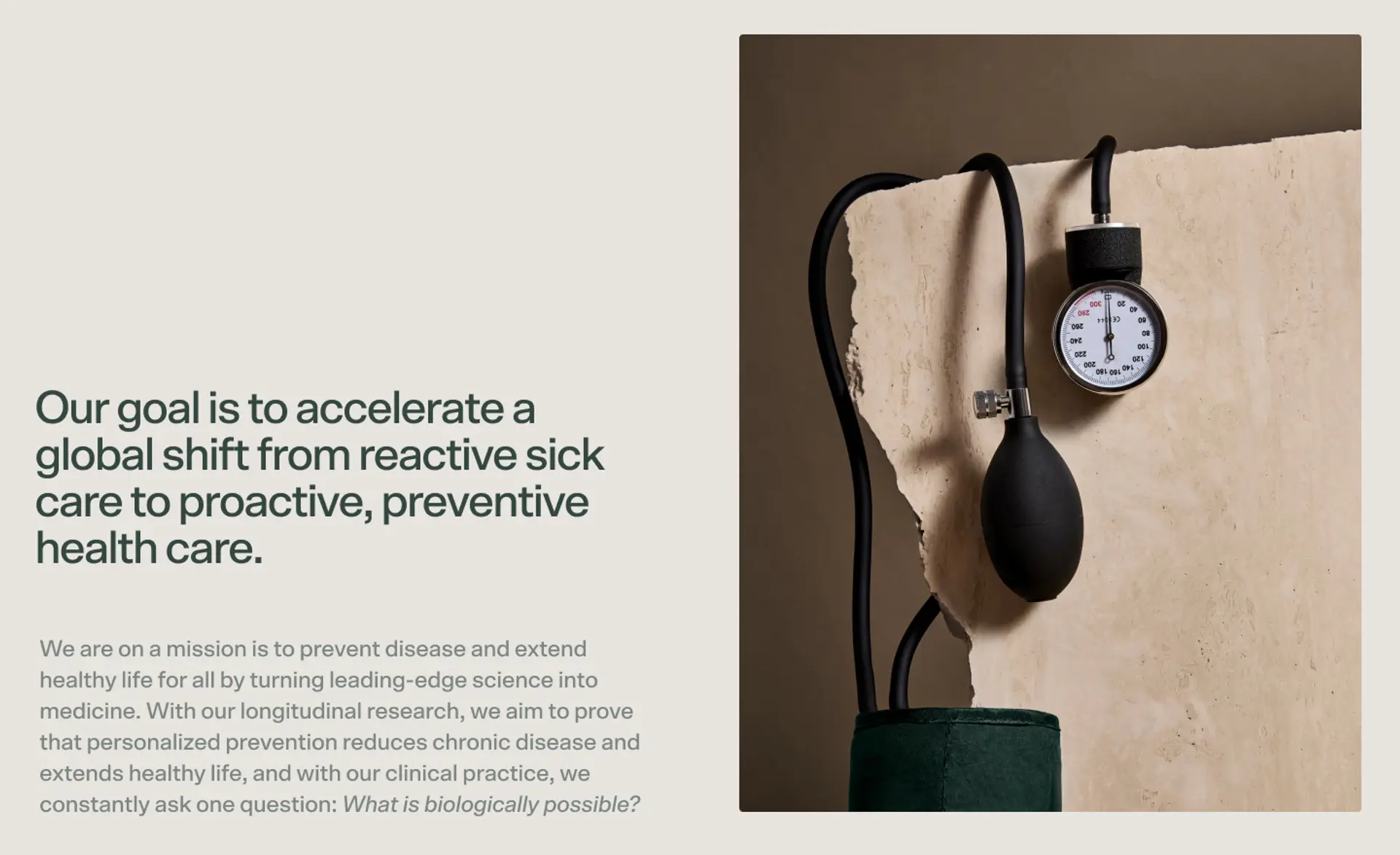 Atria Homepage Goal