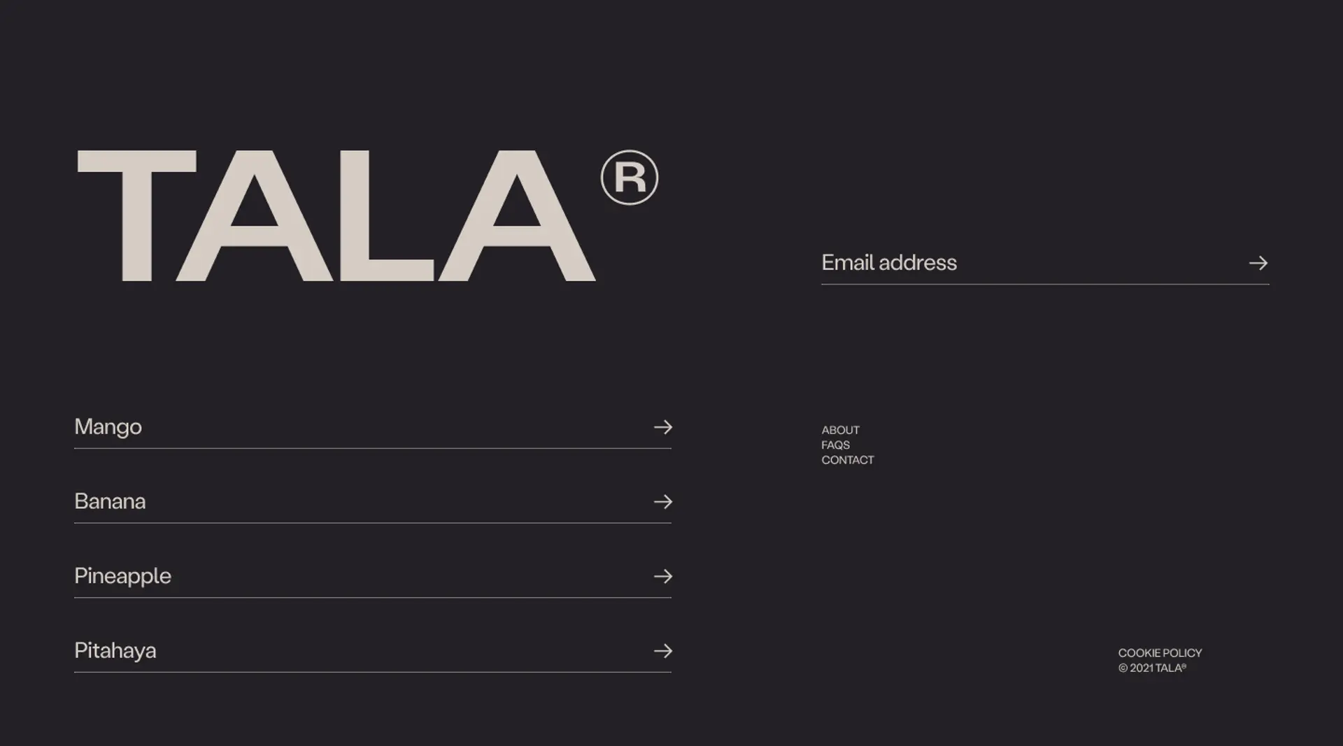 TALA - Footer