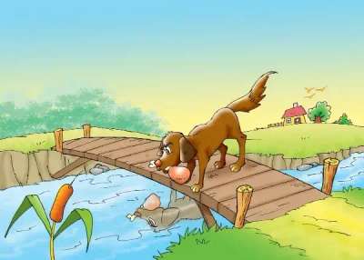The greedy dog story