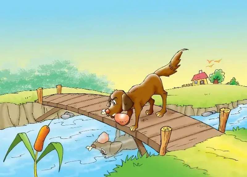 The greedy dog story