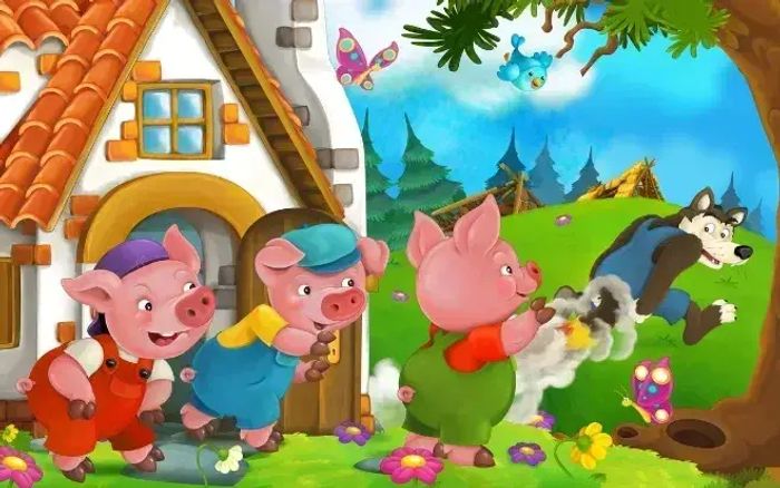 The Three Little Pigs bedtime story