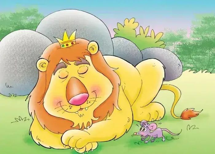 lion and the mouse kids bedtime story rhymes