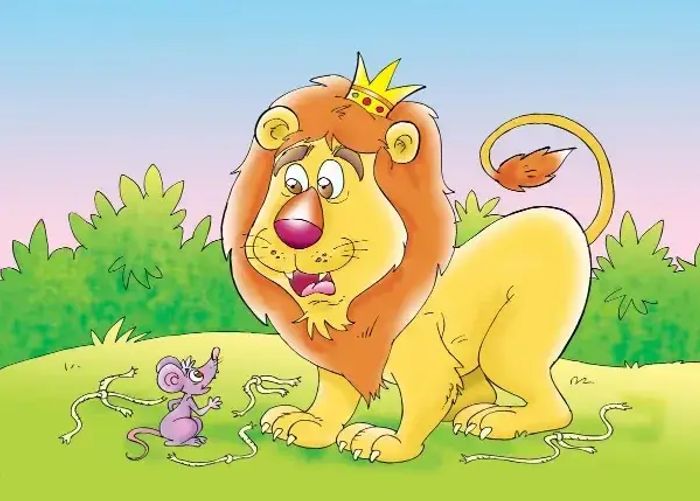 lion and the mouse kids bedtime story rhymes