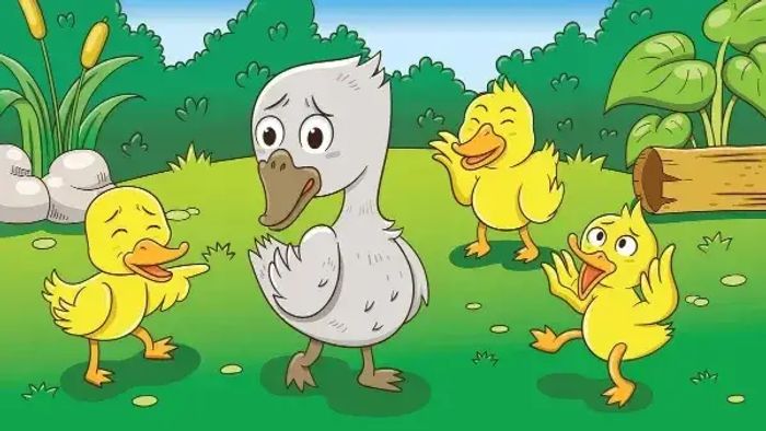 The ugly duckling feeling lonely and leaving home children fable