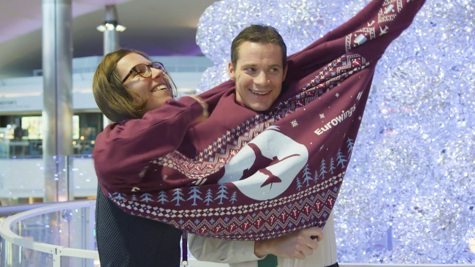 Eurowings: a festive brand activation at Heathrow Airport