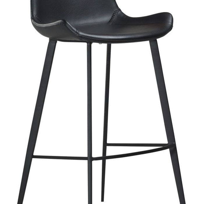 Barová židle vysoká HYPE Black art. leather with black legs