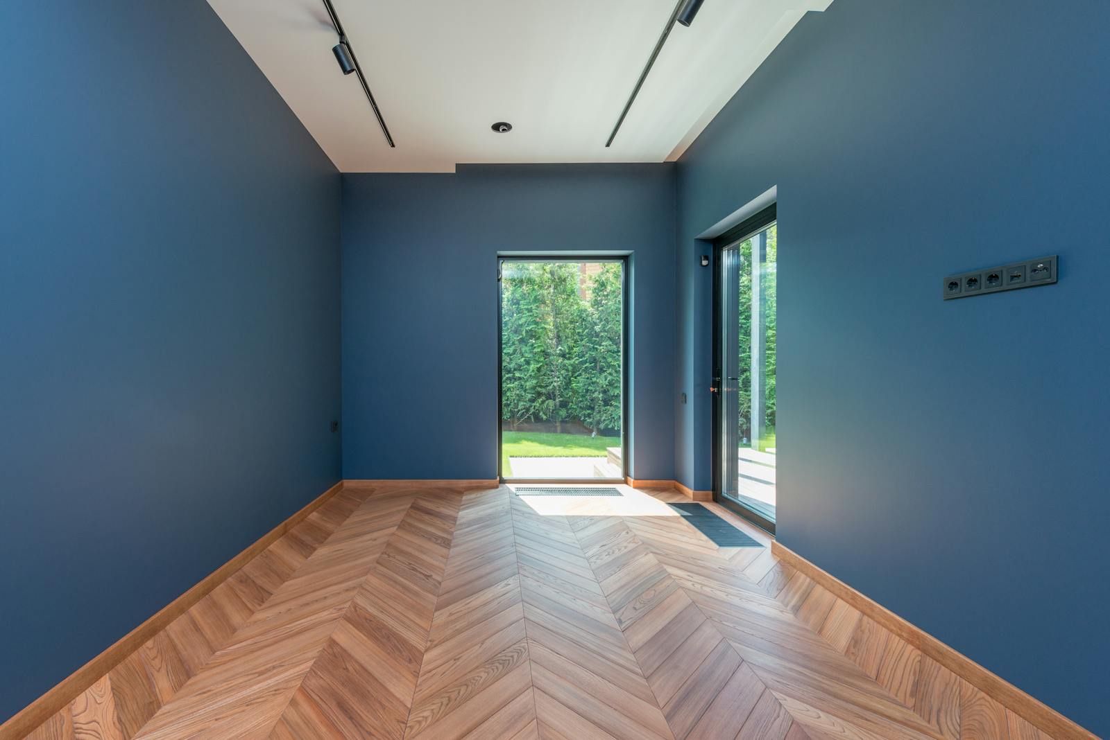 Glue-down chevron LVT 600 × 120 mm