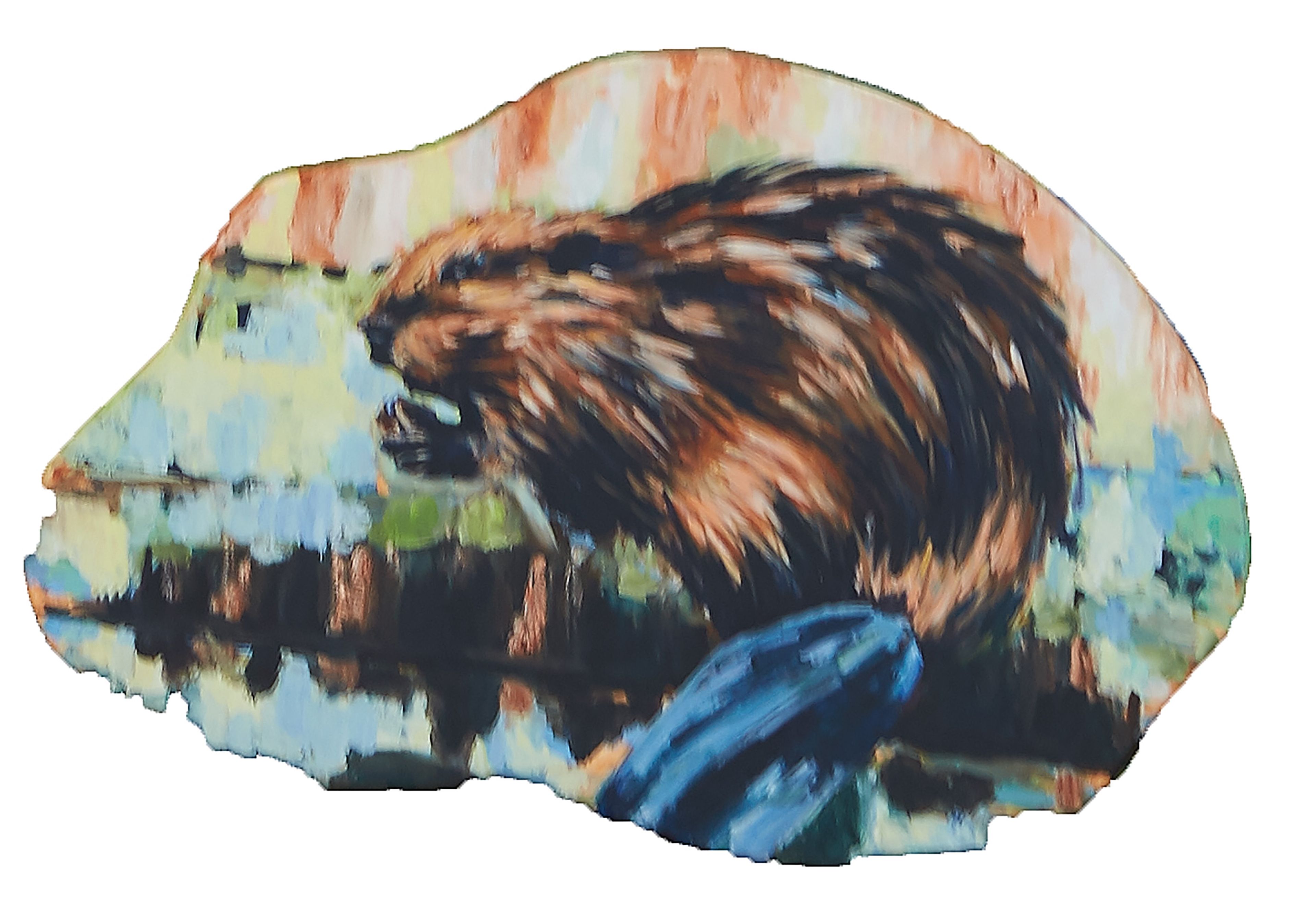 beaver component of the mural