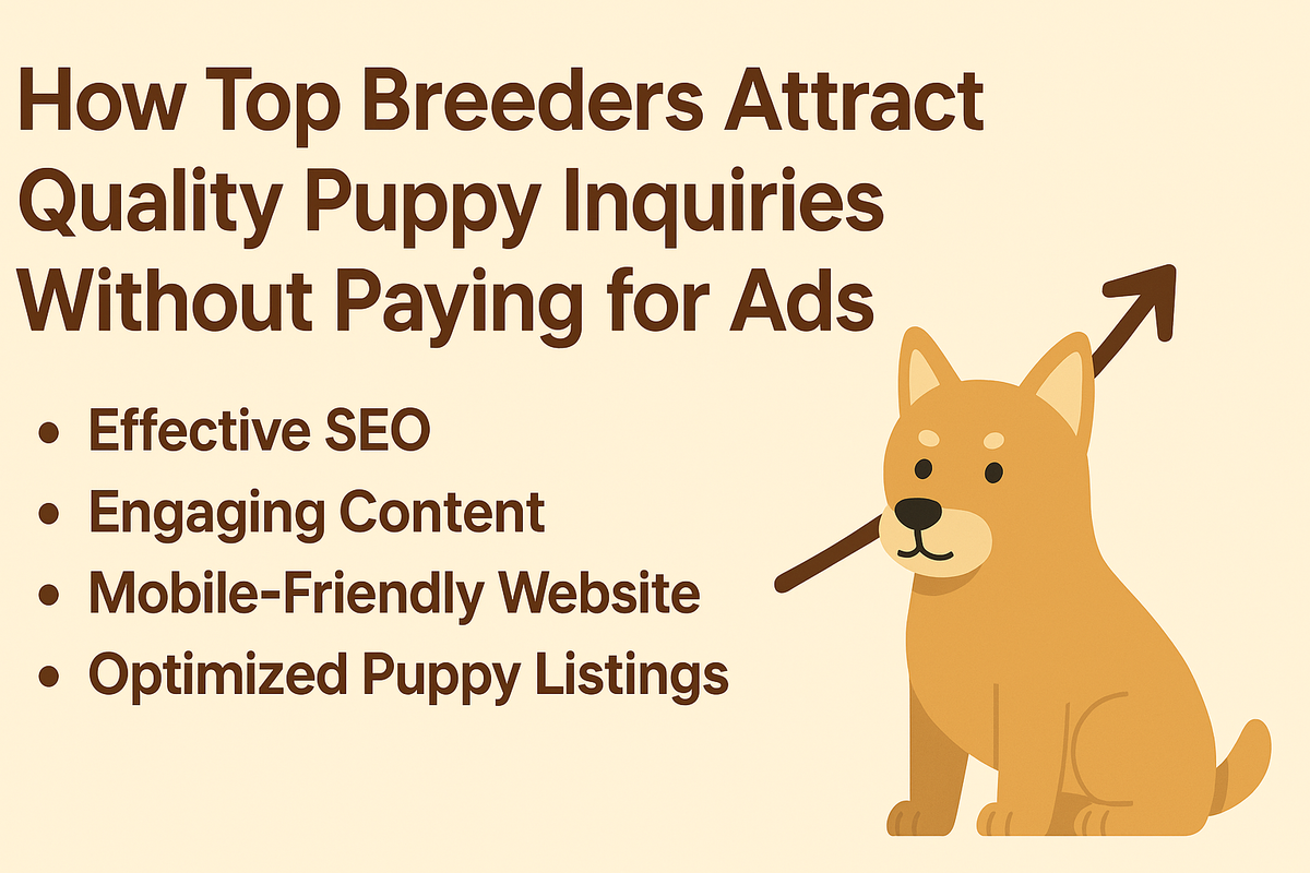 Featured image for How Top Breeders Attract Quality Puppy Inquiries Without Paying for Ads