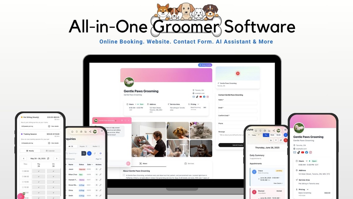 Featured image for Streamline Your Grooming Business with LaunchPets: Effortless Scheduling and Professional Presence