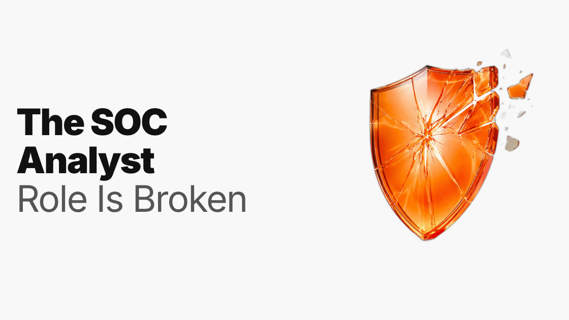 The SOC Analyst Role Is Broken. Here’s How Agentic AI Fixes It.