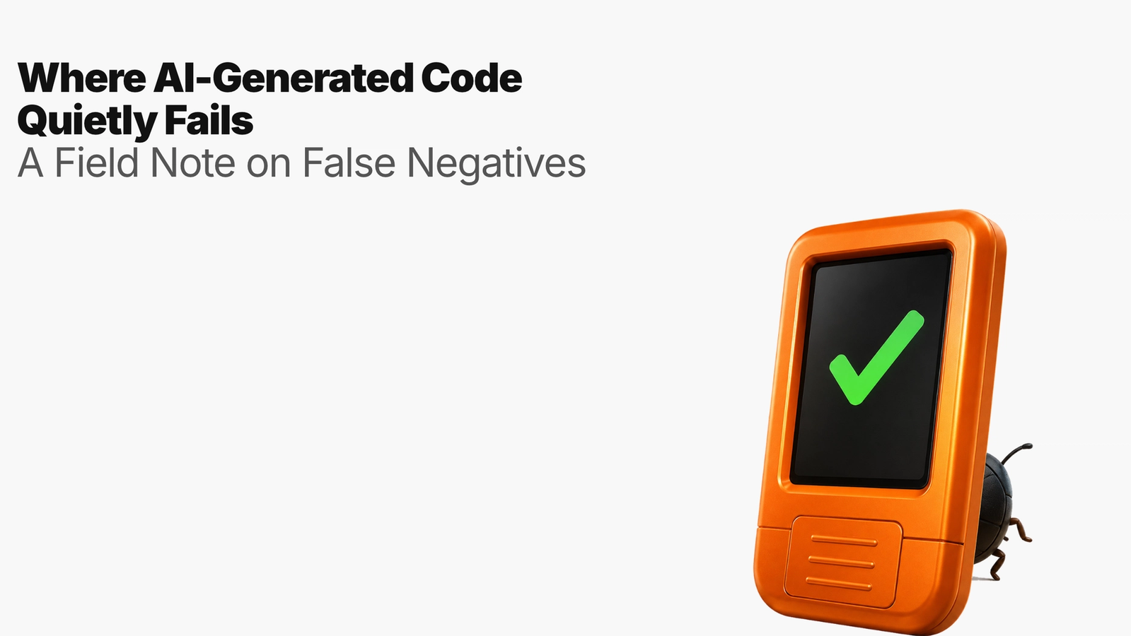 Where AI-Generated Code Quietly Fails: A Field Note on False Negatives