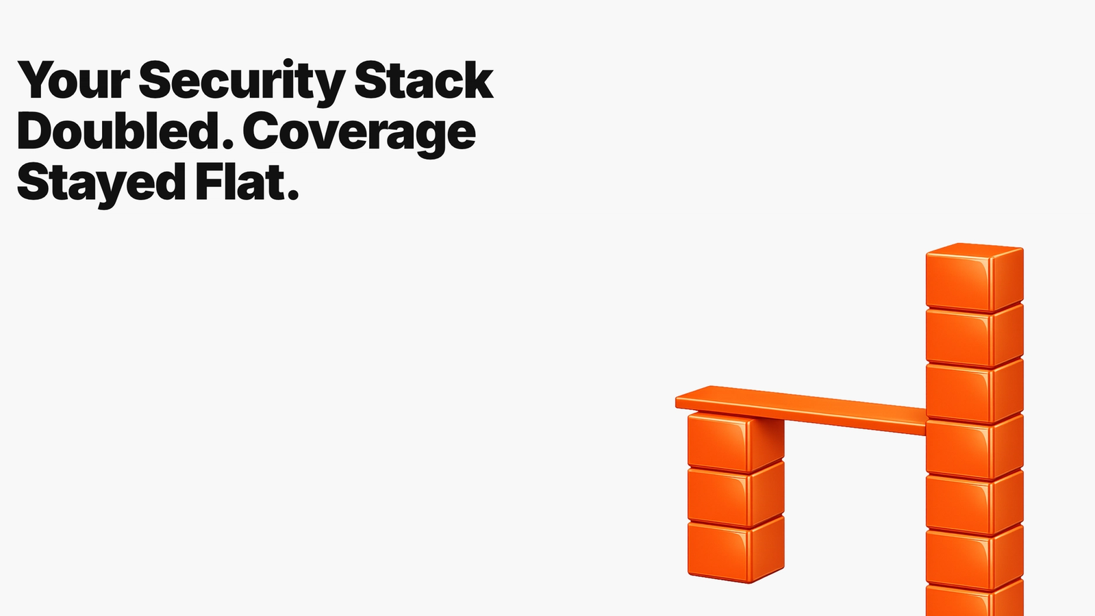 Your Security Stack Doubled. Coverage Stayed Flat.